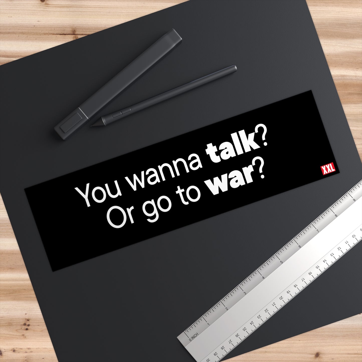 Talk or War Bumper Stickers