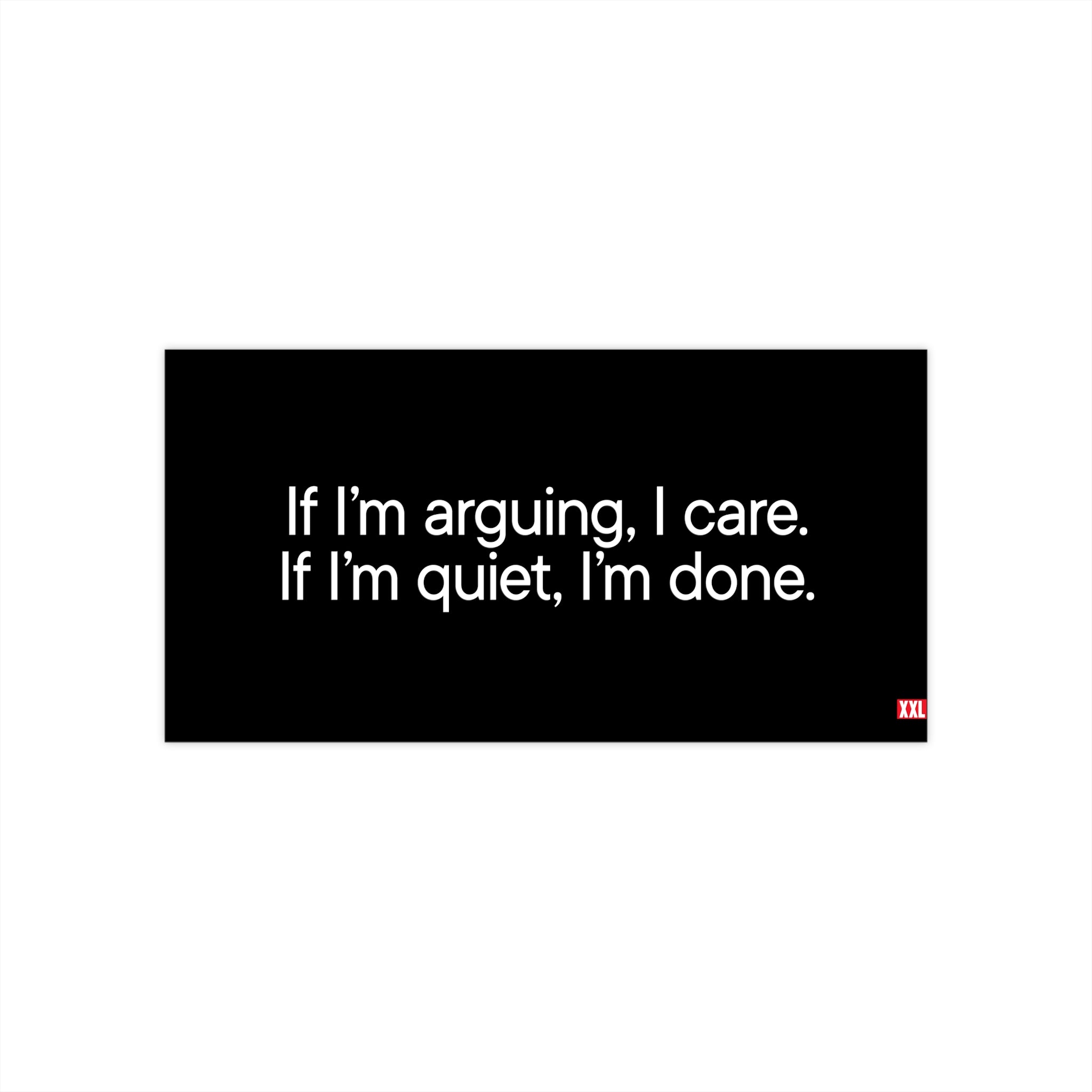 Arguing Bumper Sticker