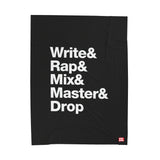 Write & Rap Plush Blanket