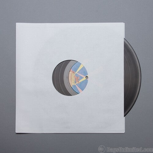 Bu S12Wr LP Inner Sleeve W/Center Hole 100 Ct Wht - Bags Unlimited S12WR - 12 Inch LP Inner Sleeve - Center Hole - 100 Cnt (White)