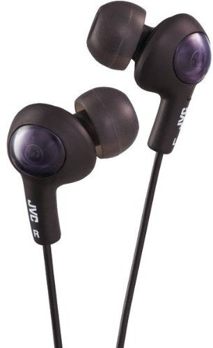 JVC HA-FR6-B Gumy Plus Earbud Headphones With Microphone (Black)