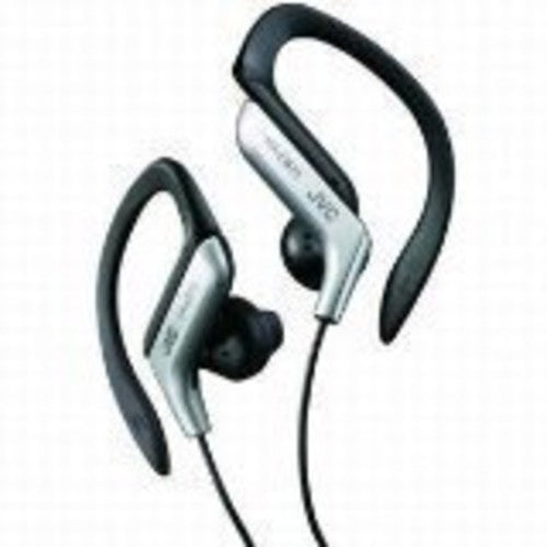 Jvc Haeb75S Sport Ear Clip Earphones Adj Silver - JVC Haeb75S Sport Ear Clip Earphones Adjustable Splash Proof (Silver)