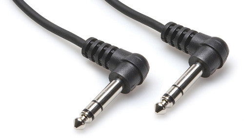 Hosa Bal Intercon R-Angle 1/4in Trs to Same 3Ft - Hosa CSS-103RR  Bal Intercon R-Angle 1/4In TRS to Same 3FT