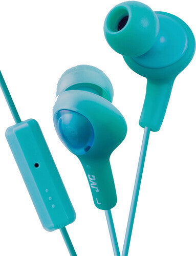 Jvc Hafr6Gkx Gumy Plus Earbuds Mic Remote Green - JVC HAFR6G-KX GUMY Plus Earbuds With Microphone & In-line Remote (Green)