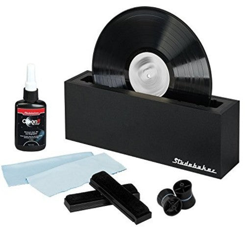 Studebaker Sb450 Vinyl LP Record Cleaning Sys Blk - Studebacker SB450 Vinyl LP Record Cleaning System - Cleaning Solution (Black)