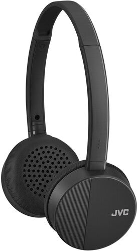 JVC HAS23WB Flats Bluetooth Headphones Fold Flat Design - Mic & Remote (Black)