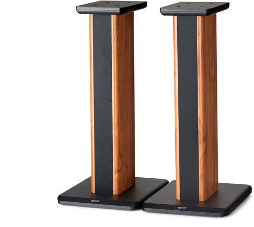 Edifier 4003653 Ss02 S2000Pro Spkr Stds Brn/Blk - Edifier SS02 S2000PRO / S1000DB Speaker Stands Pair - 26.5 Inches - Wood Grain (Brown/Black)