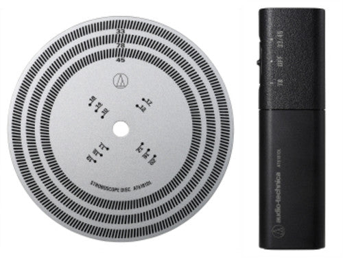 Audio Technica at6181Dl Stroboscope Disc Qrtz Lgt - Audio Technica AT6181DL Turntable Rotation Speed Stroboscope Disc/Quartz Strobe Light (Silver/Black)