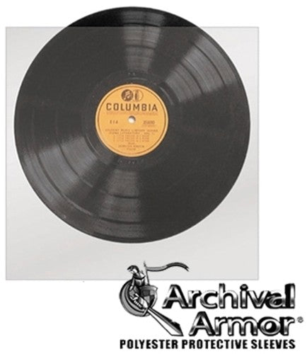 Bu S1010R 78 Rpm Record Sleeves Mylar 10 Cnt Clear - Bags Unlimited S1010R - 10 Inch 78 RPM Record Sleeves - No Flap 10 Count (Clear)
