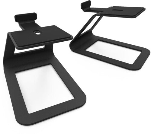Kanto SE4 Desktop Speaker Stands Med Spks Pair Blk - Kanto SE4 Elevated Desktop Speaker Stands for Midsize Speakers - Pair (Black)