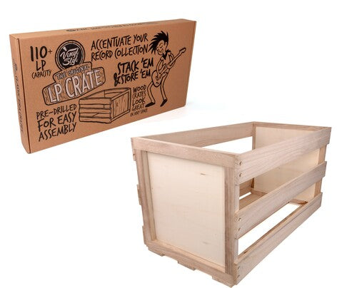 Vinyl Styl Vsrs04 Original LP Crate 100 Cap Wood - Vinyl Styl VS-RS-04 Original LP Crate 12 Inch LP Record Storage 110 to 120 Capacity