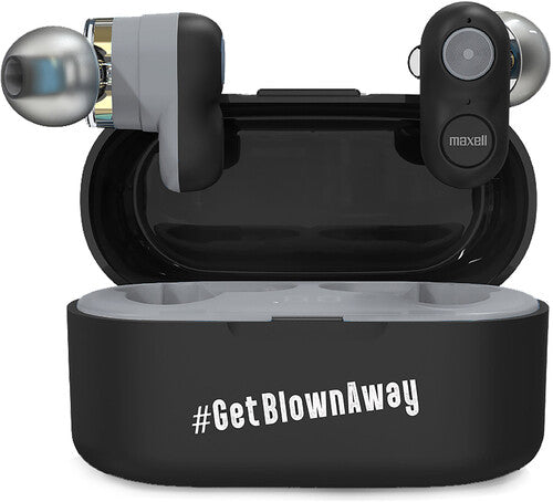 Maxell 199652 TWDD-BK Dual Driver True Wireless Bluetooth Earbuds (Black)