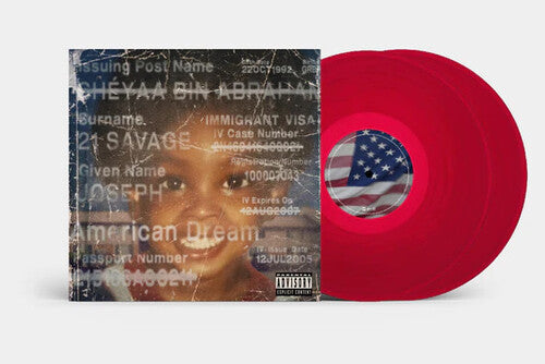 21 Savage - American Dream - Red Colored Vinyl
