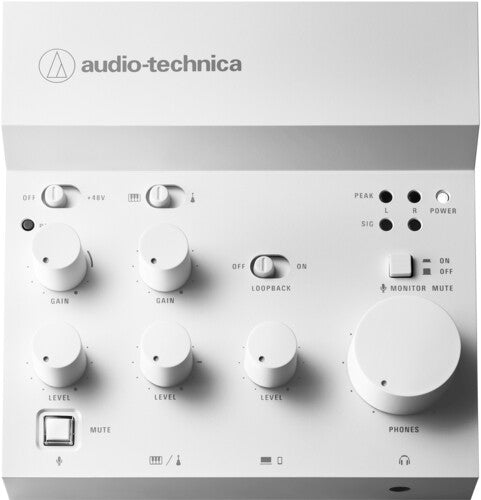 Audio Technica Atumx3Wh Strmg Usb Audio Mixer Wht - Audio Technica AT-UMX3WH Live Streaming USB Audio Mixer Interface , White