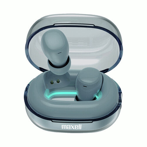 Maxell ECO-LW Tune Out Bluetooth Earbuds True Wireless (Gray)
