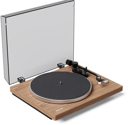 Kanto OBI3G2WMW Obi3 Gen2 Bluetooth Turntable - Belt Drive - Semi Automatic - Matte Walnut