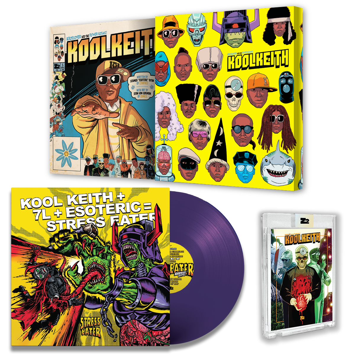 COSMO LASSEN ART OF NOISE 唾奇 KOOL KEITH: KROSSOVER INTO THE FLOWER KOSMIC (Signed
